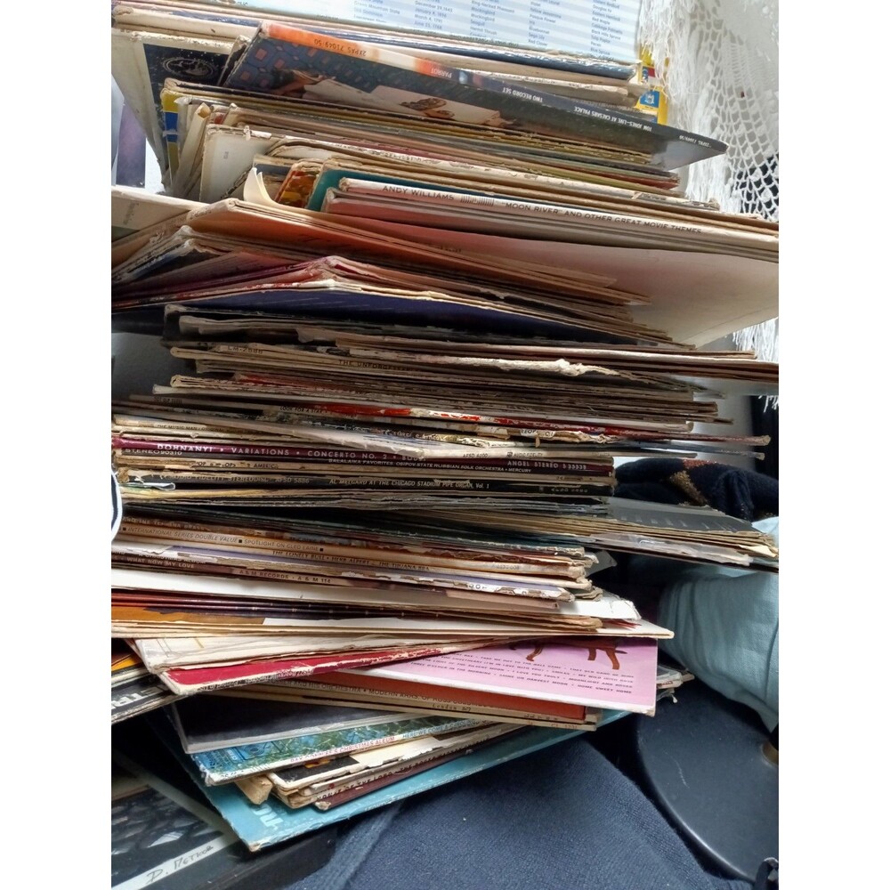 Grab Bag Big+ 10 Vinyl Records LPs - Mixed Genres 12" 33RPM Albums Vintage Music